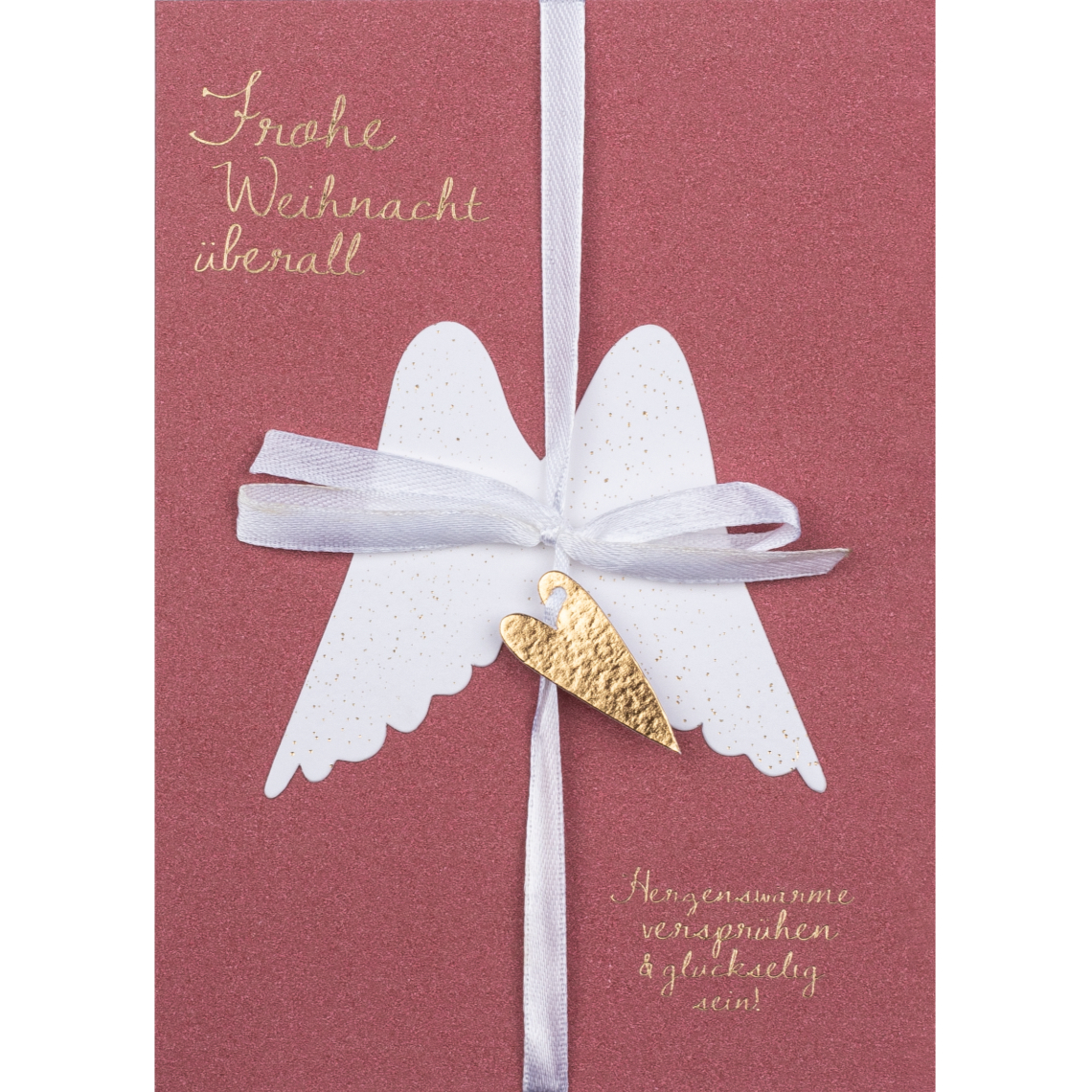 RÄDER Engelsflügelkarte "Frohe Weihnacht überall
